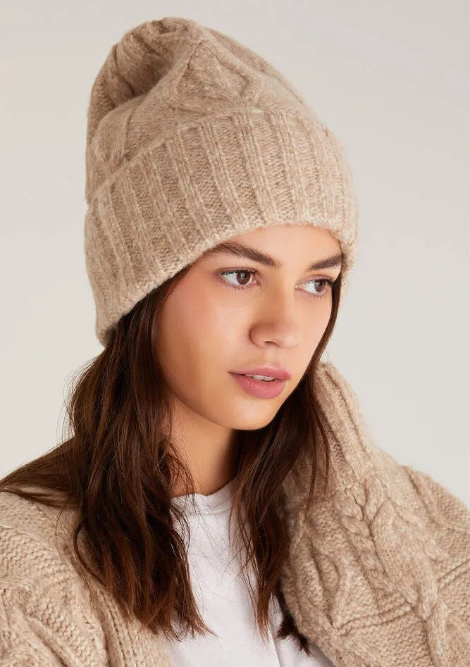 Cable Knit Beanie - Knit Hat - Winter Headwear - Warm Beanie