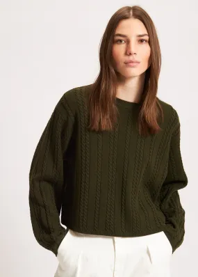 cable knit sweater