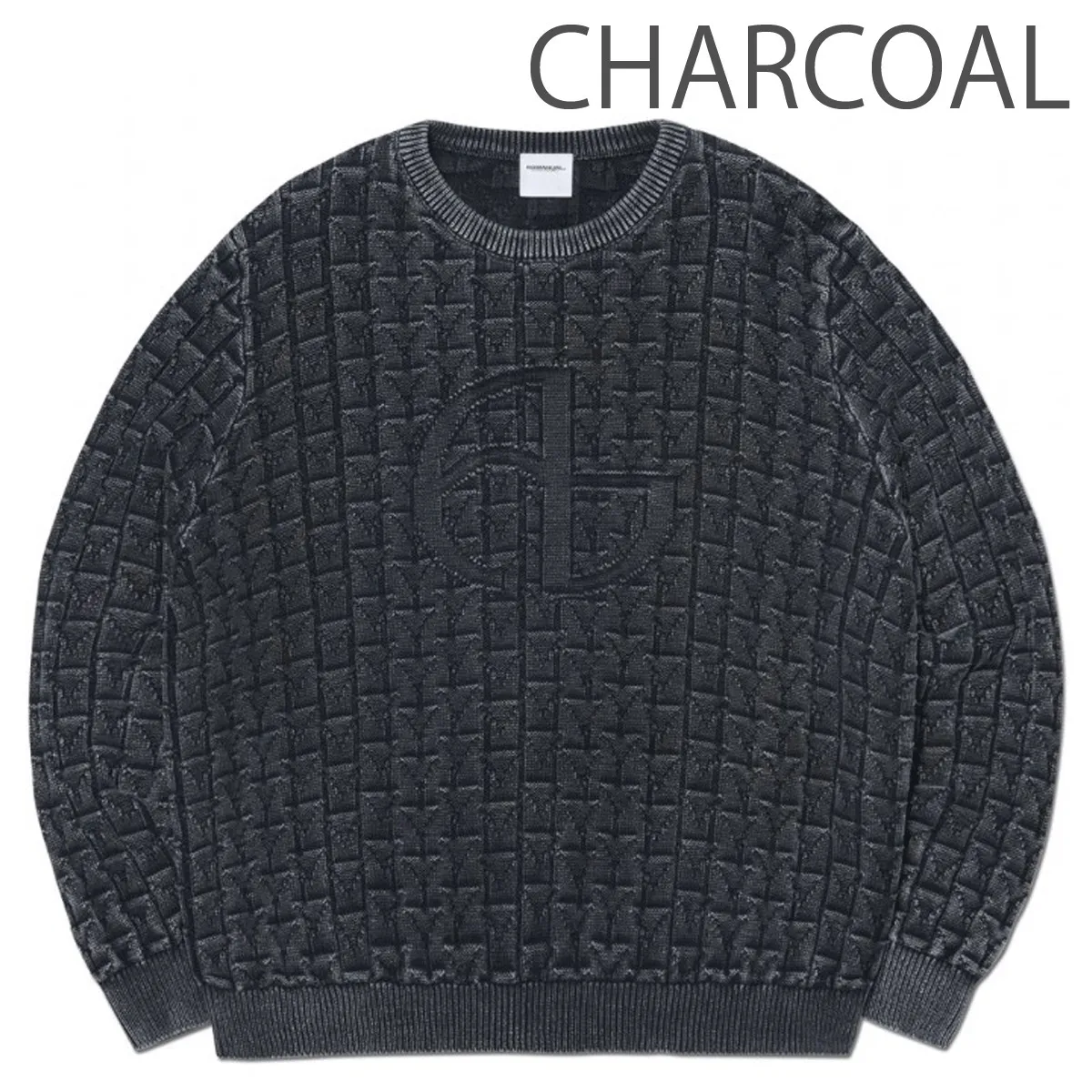 Cable Knit Unisex Street Style Long Sleeves Plain Cotton