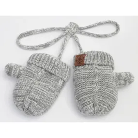 CaliKids Baby Mitten - Grey Mix Cotton Knit