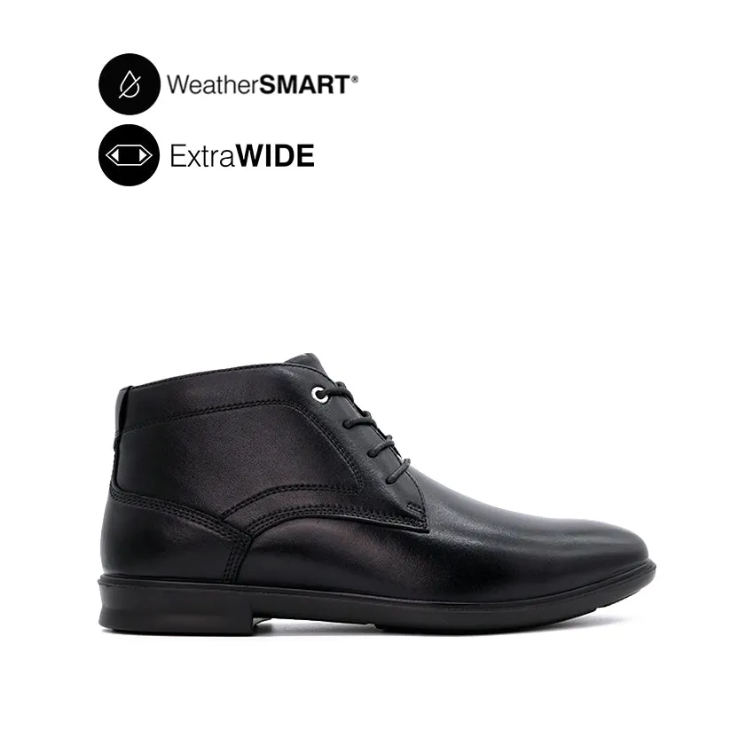 Camden Chukka Shoes for Men - Black Waterproof Leather