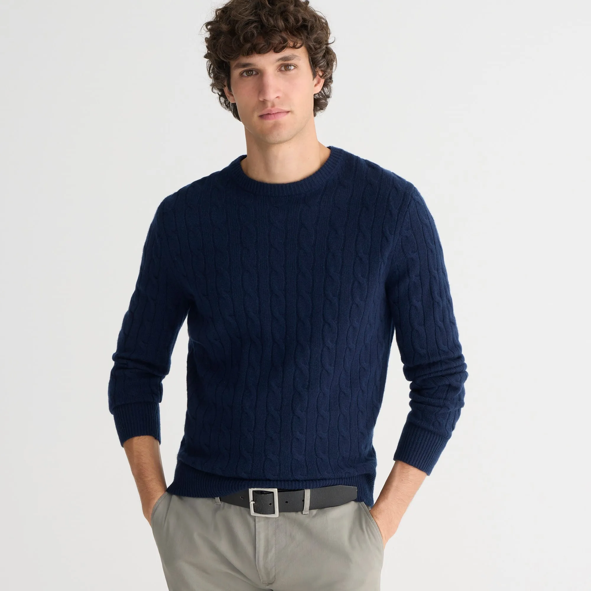 Cashmere cable-knit sweater