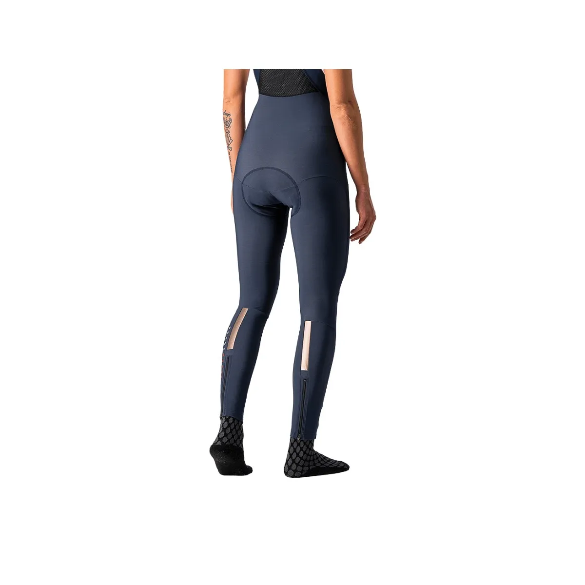 Castelli Blue Bronce Woman Bib Tights