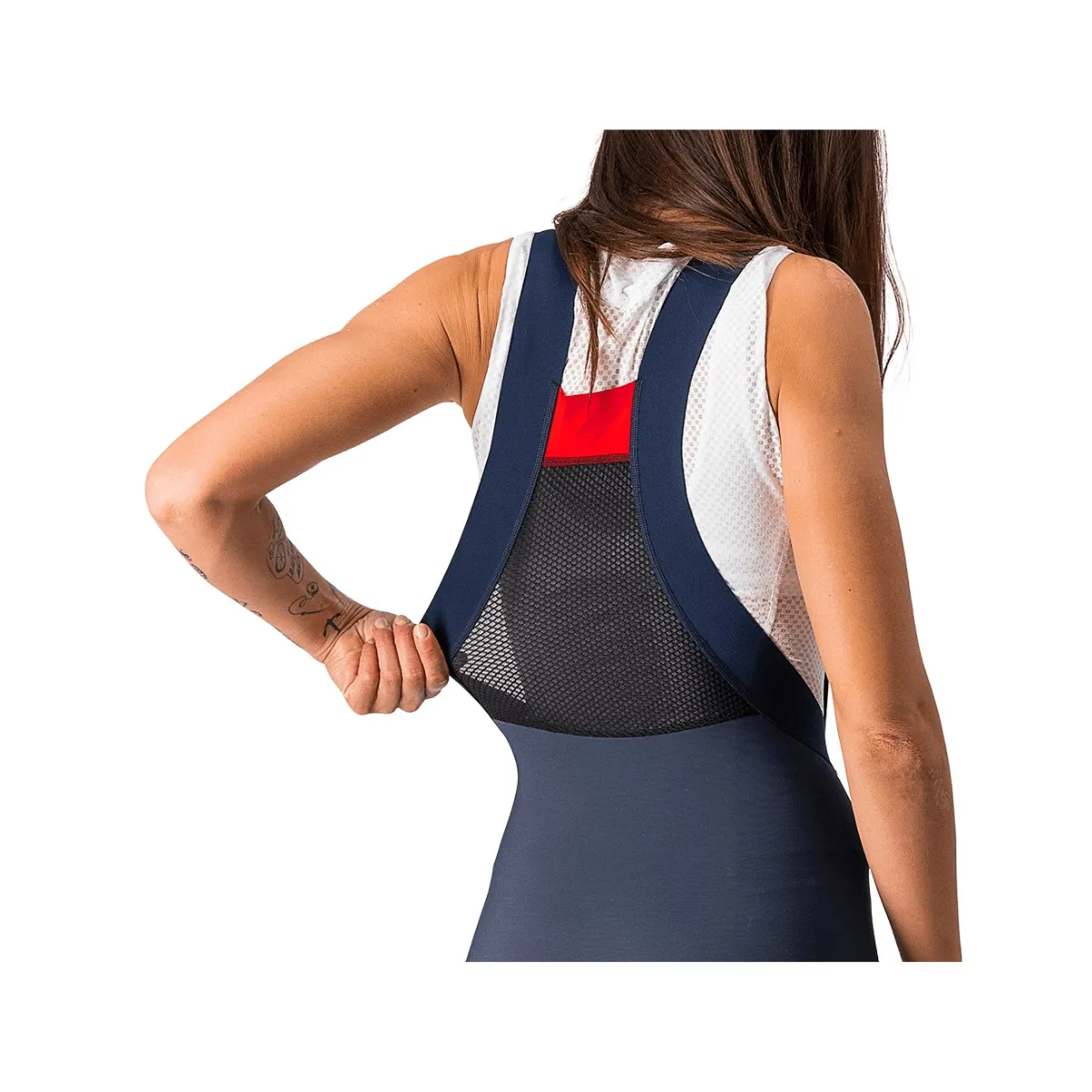 Castelli Blue Bronce Woman Bib Tights