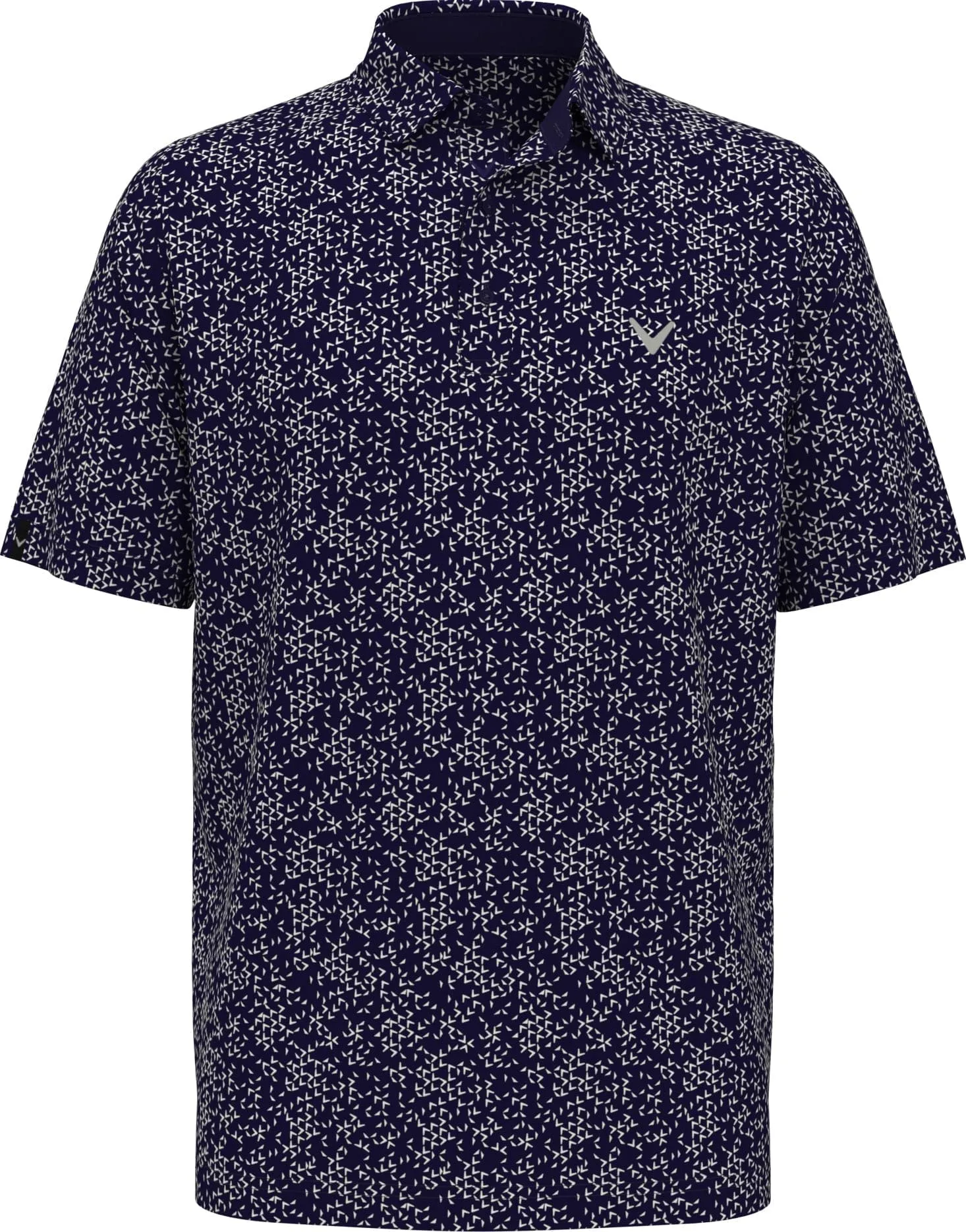 Chevron Print Golf Polo