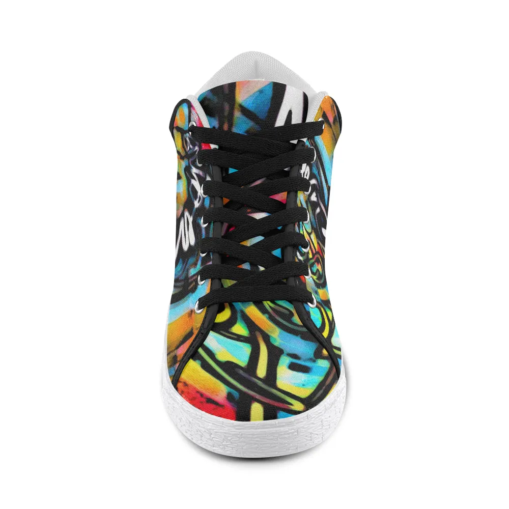 Colorful Streetart Men's Chukka Sneakers.