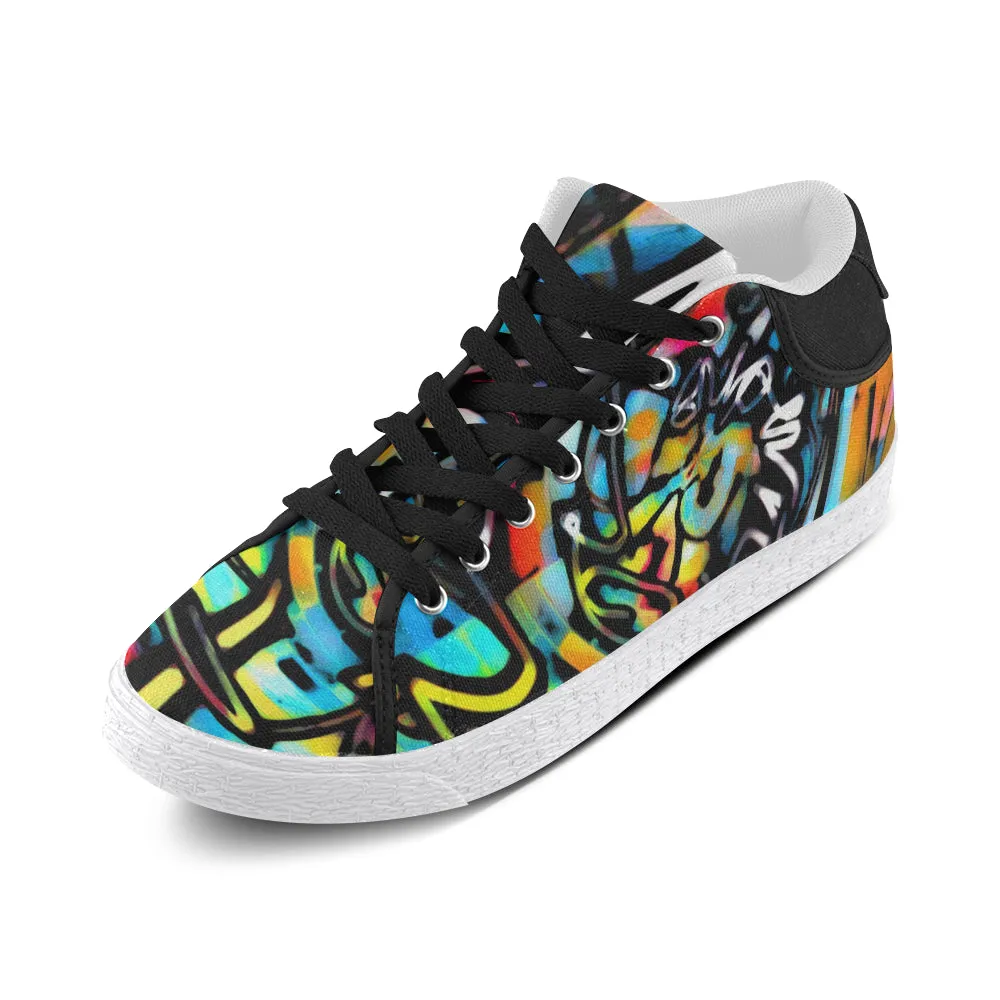 Colorful Streetart Men's Chukka Sneakers.