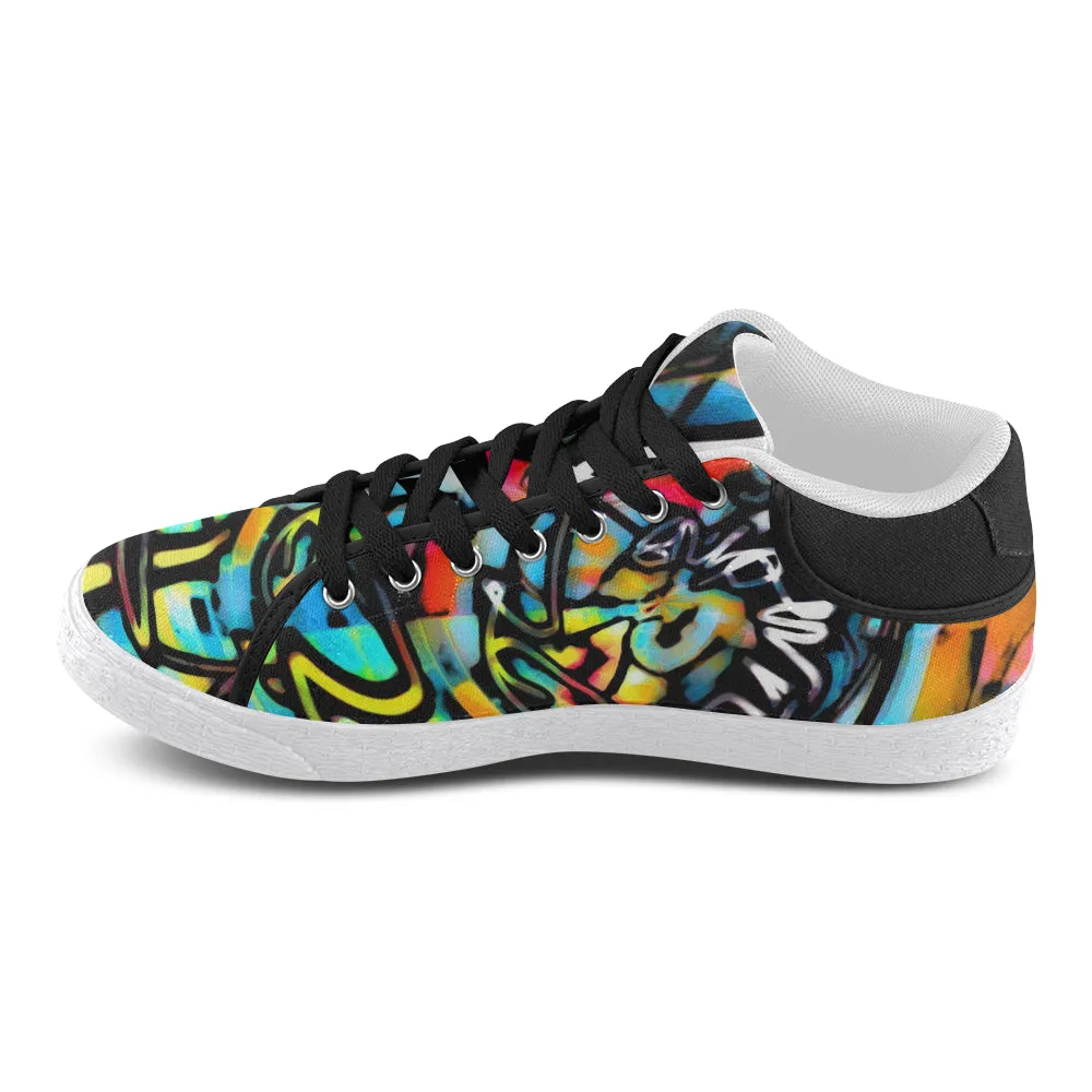 Colorful Streetart Men's Chukka Sneakers.