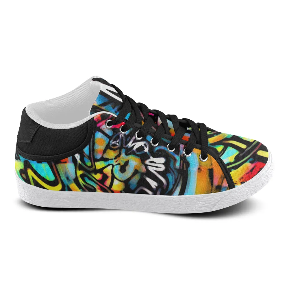 Colorful Streetart Men's Chukka Sneakers.