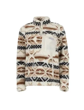 Columbia West Bend Sherpa Pullover - Chalk Checkered Peaks