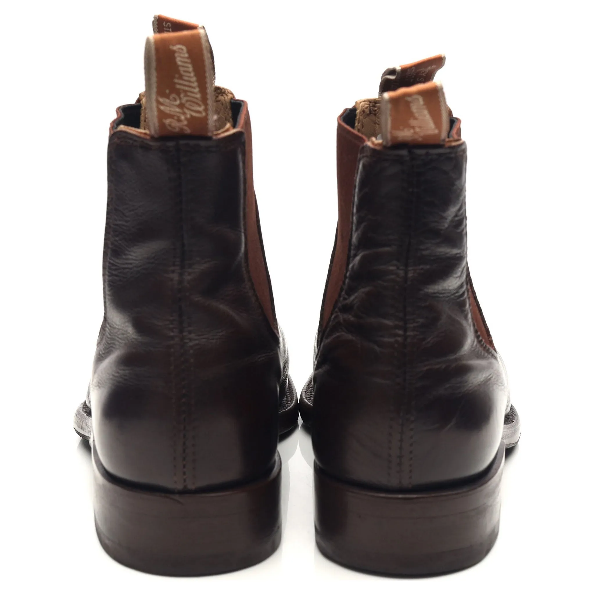 'Comfort Turnout' Dark Brown Leather Chelsea Boots UK 8 G