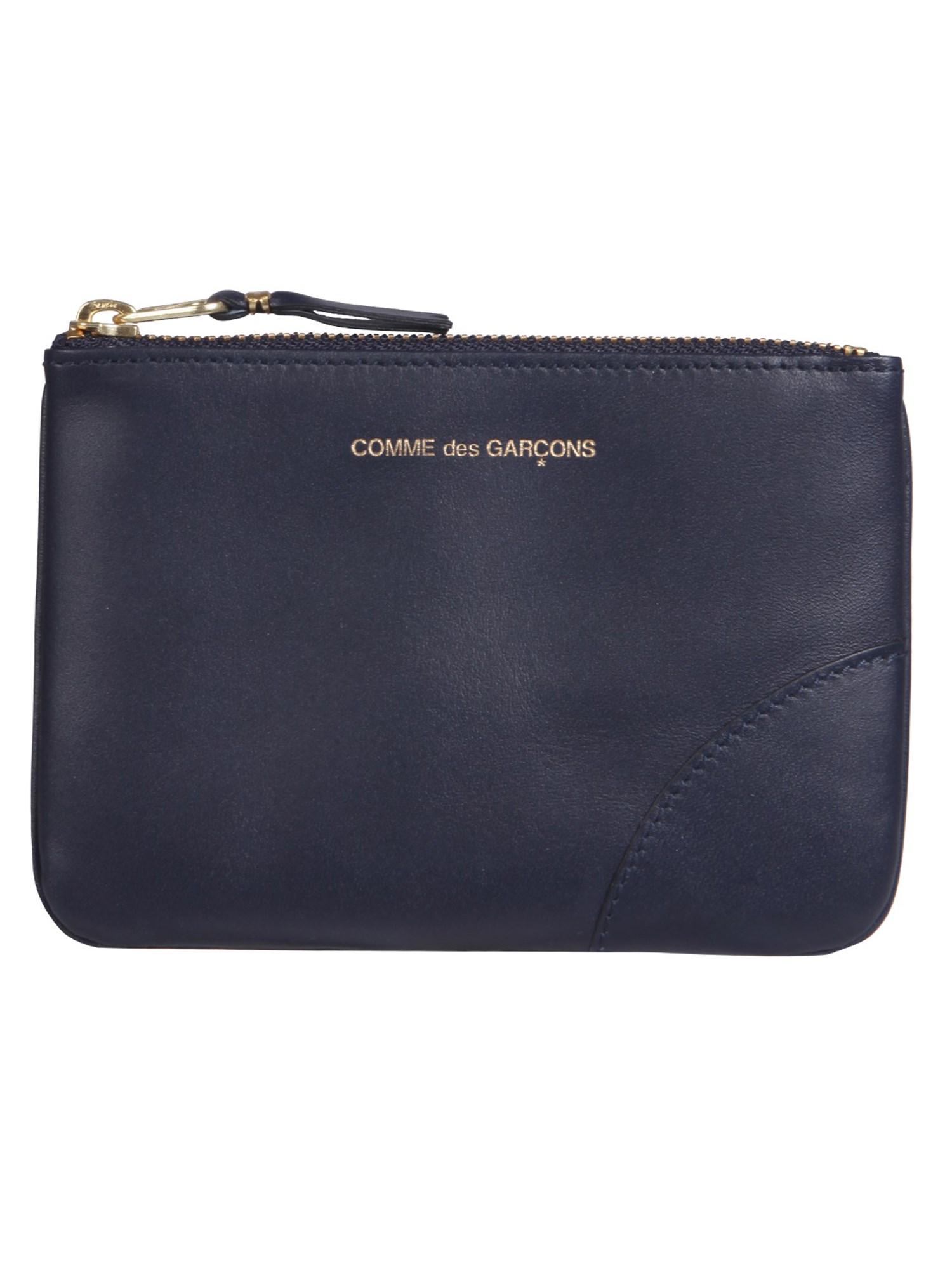 COMME DES GARCONS WALLET    SMALL LEATHER CLUTCH WITH ZIPPER