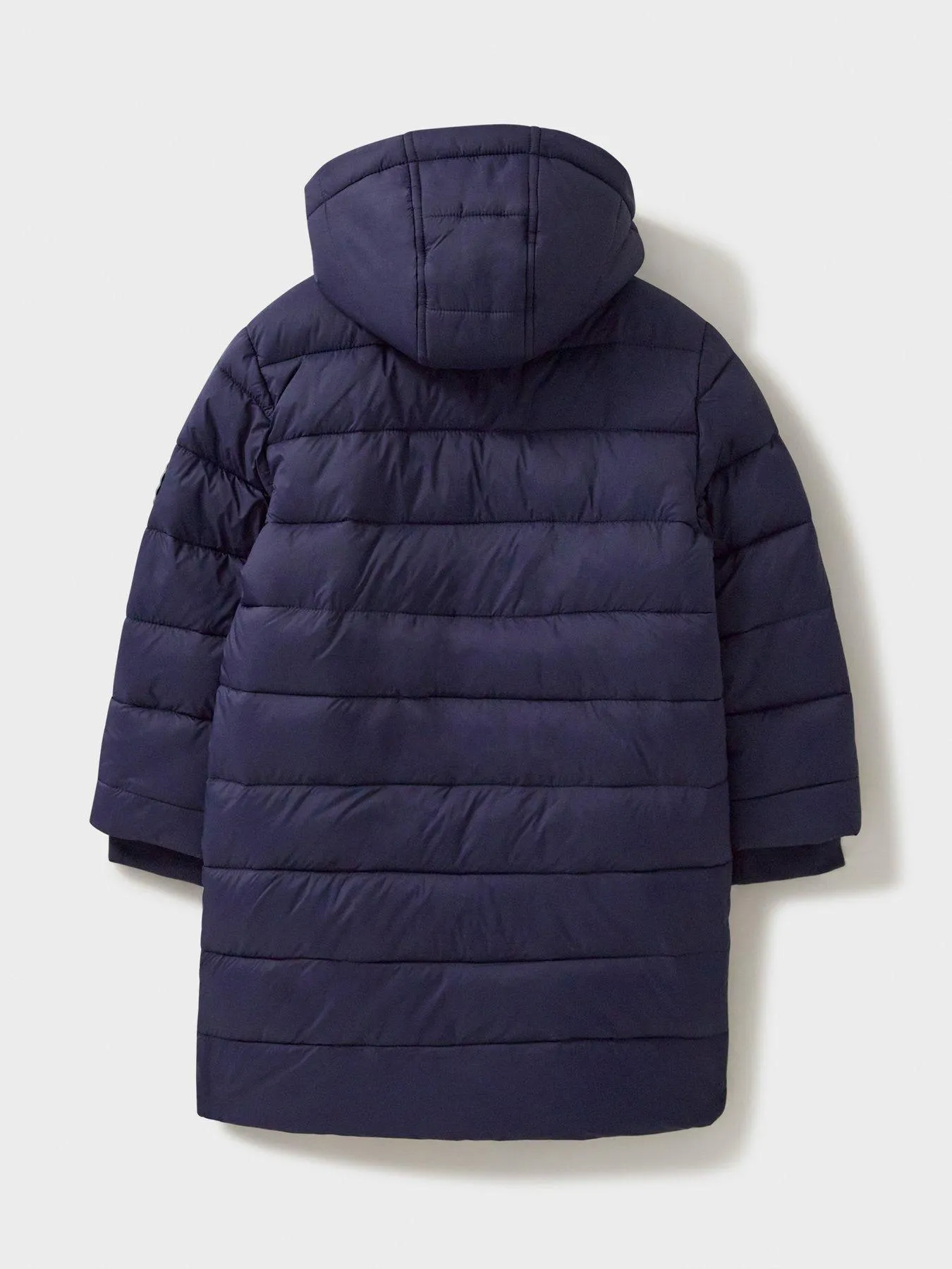 Crew Clothing Boys Midweight Longline Padded Coat - Navy