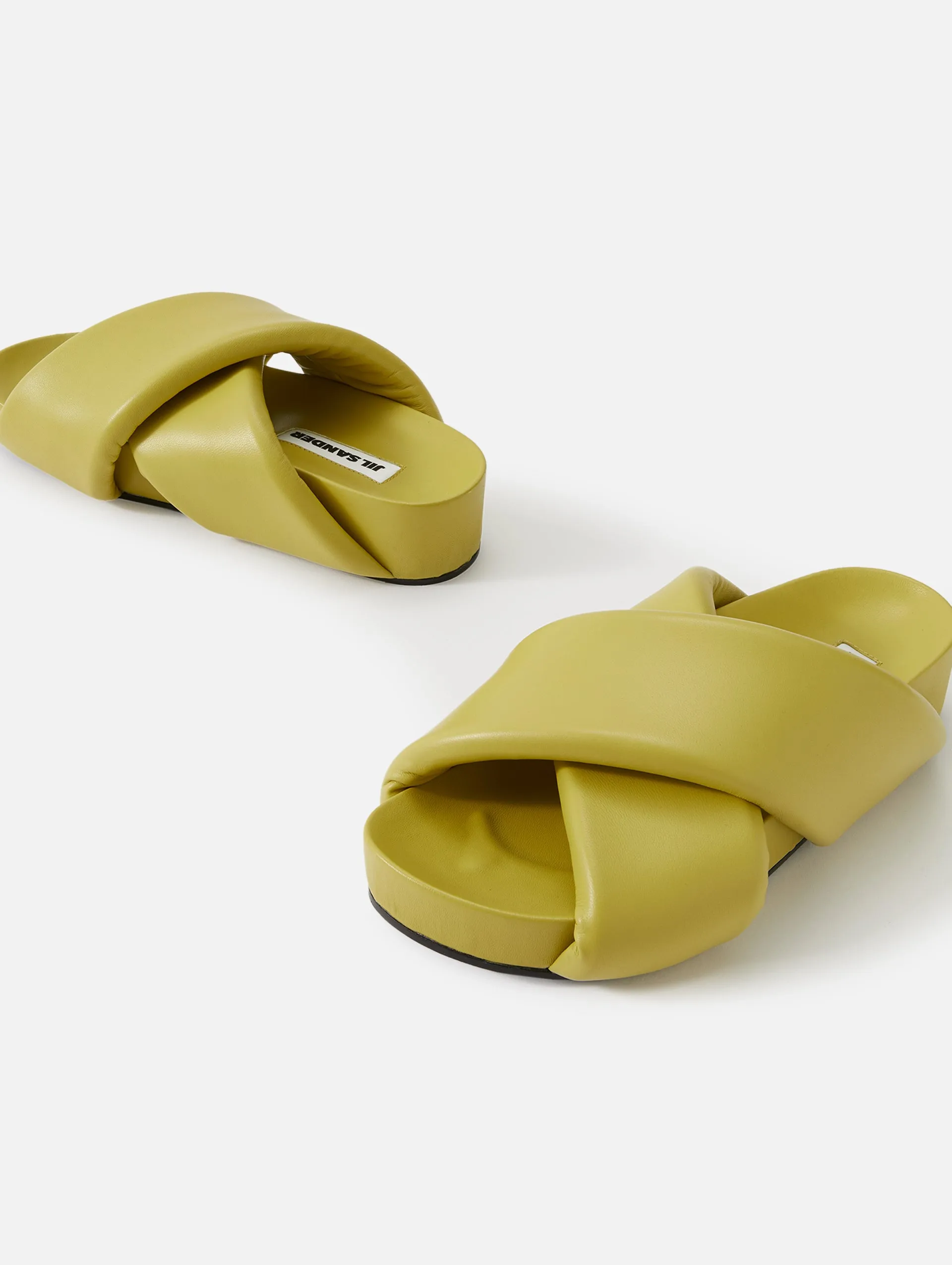 Crossover Cushioned Sandal.