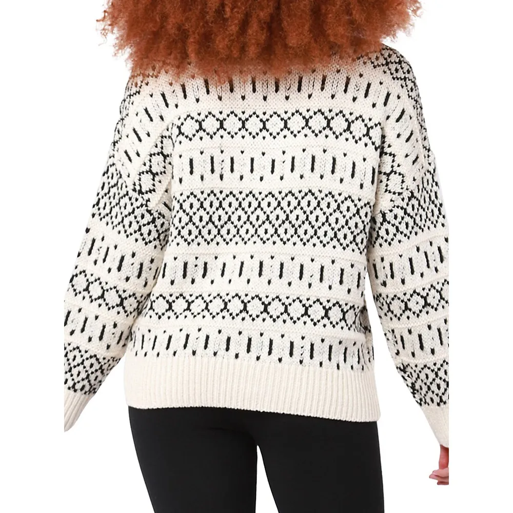 Dex Textured Cable-Knit Sweater