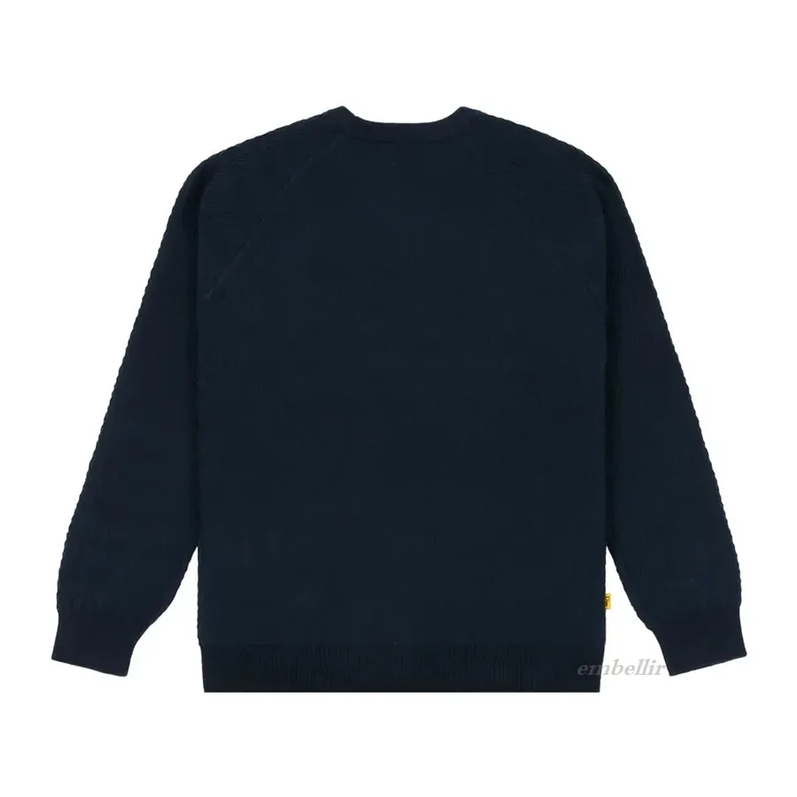 Dime Cable Knit Crew Neck Unisex Street Style Long Sleeve - Plain.