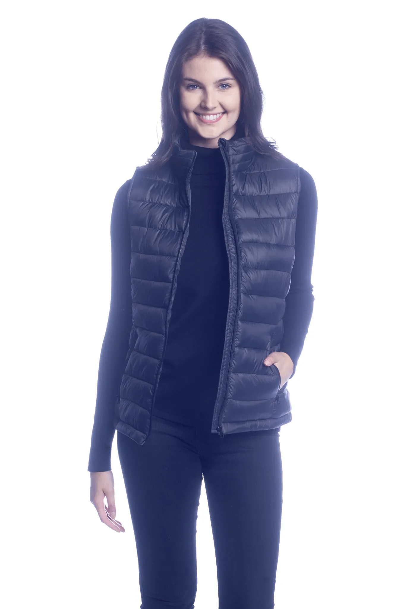 DKR Zippered Padded Vest with Convenient Pockets - PV100