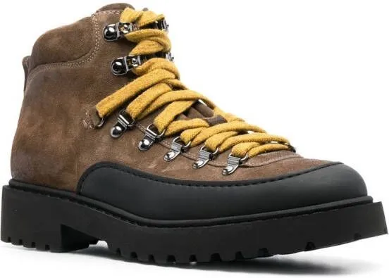 Doucal's suede hiking boots Brown