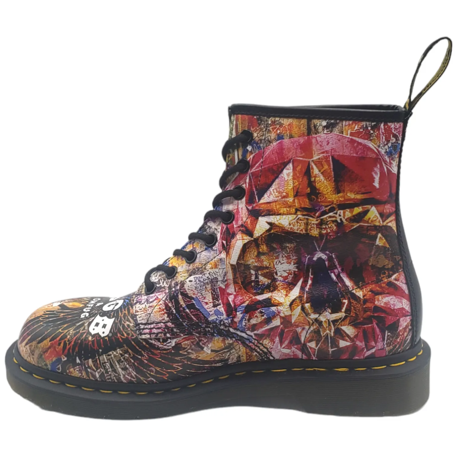 Dr Martens Black/Multi CBGB & Omfug Boots