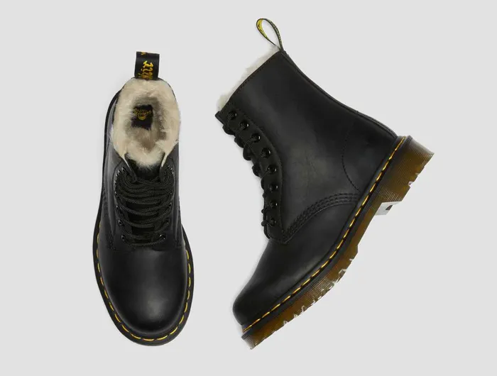 Dr. Martens Women's 1460 Faux Fur Lined Boots