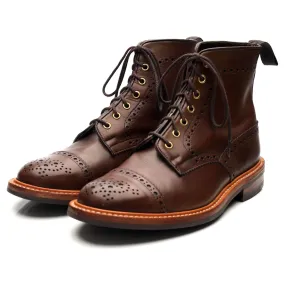 'Eaton' Brown Leather Boots UK 9