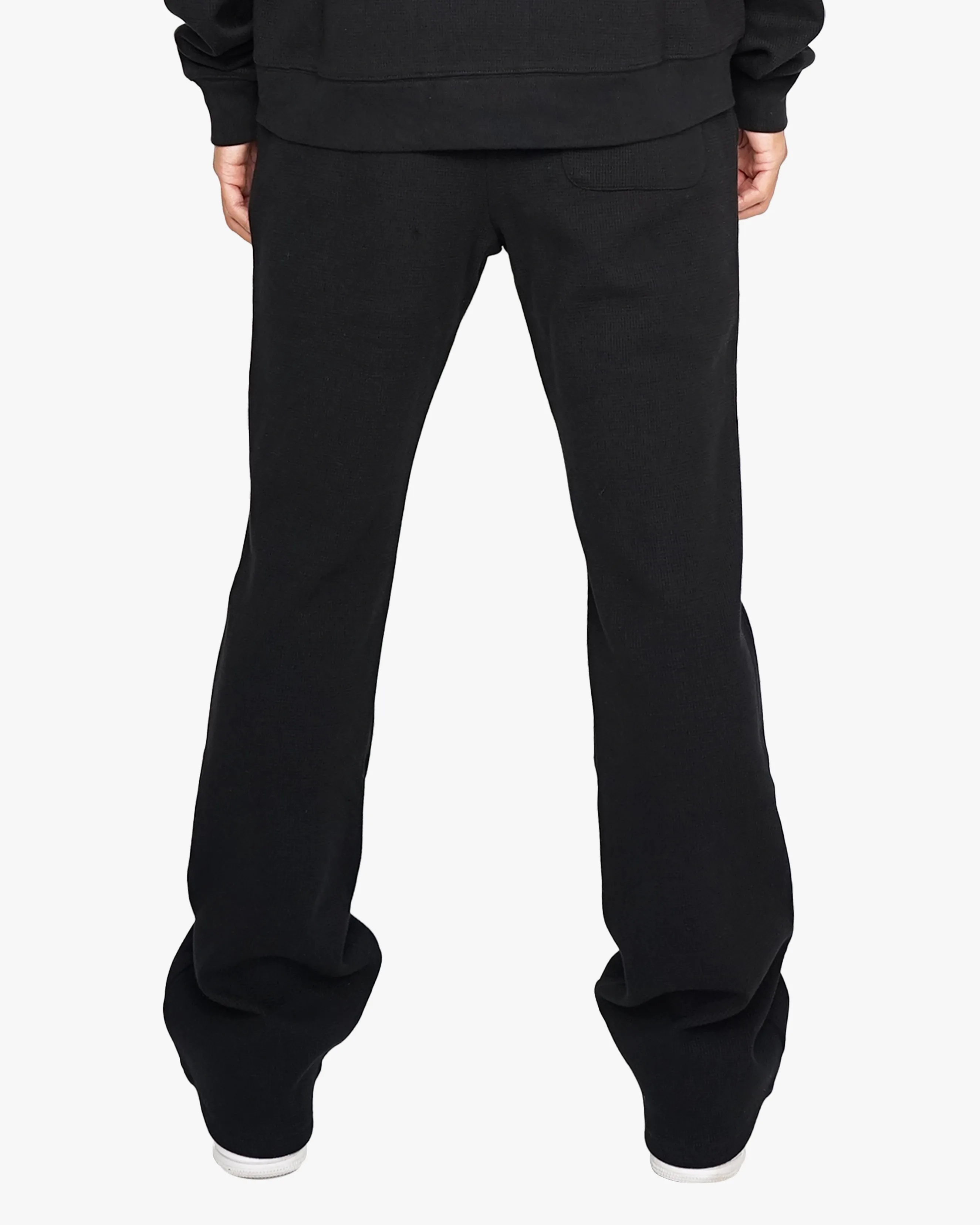 EPTM black thermal flare pants big and tall