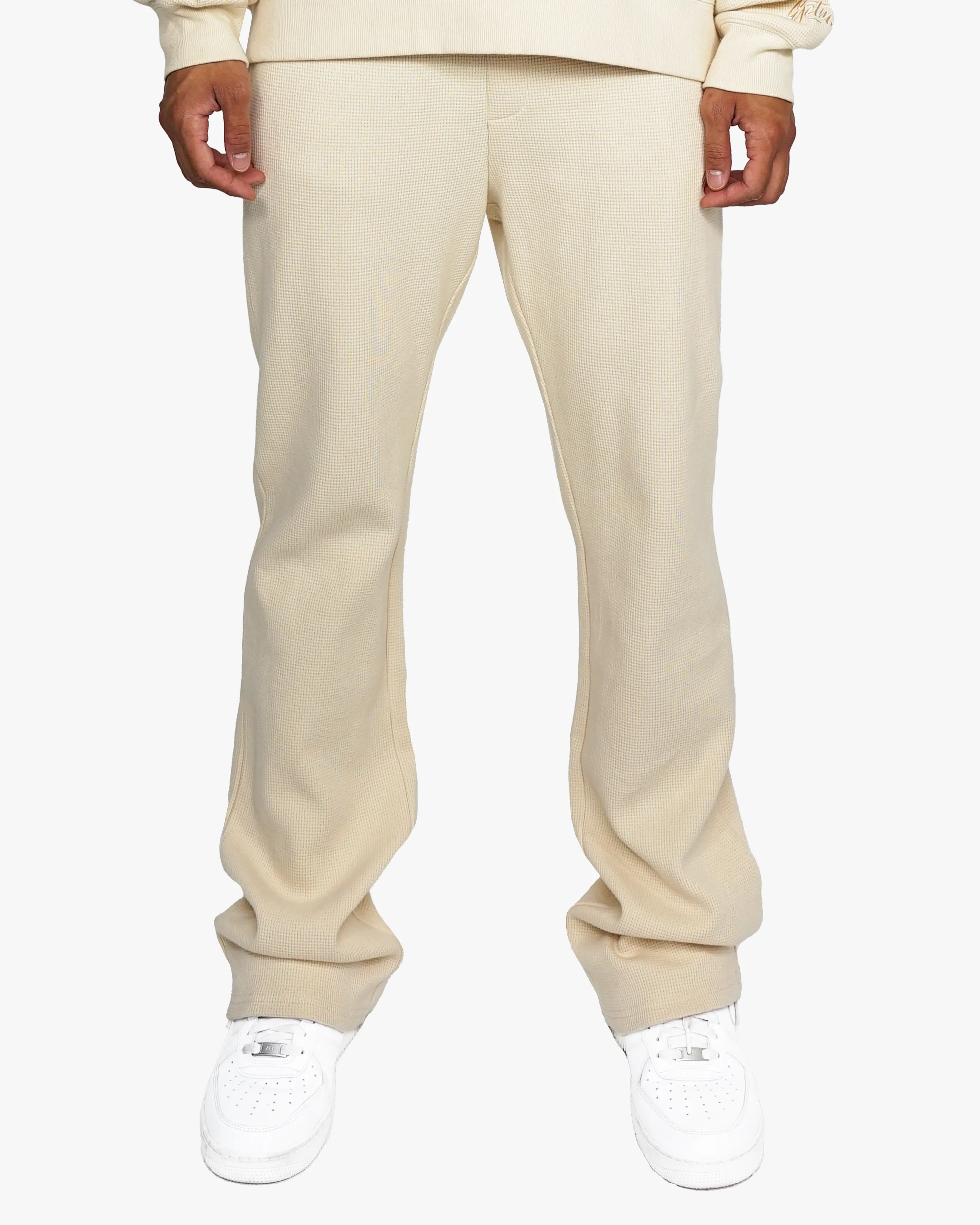 EPTM Cream Thermal Flare Pants