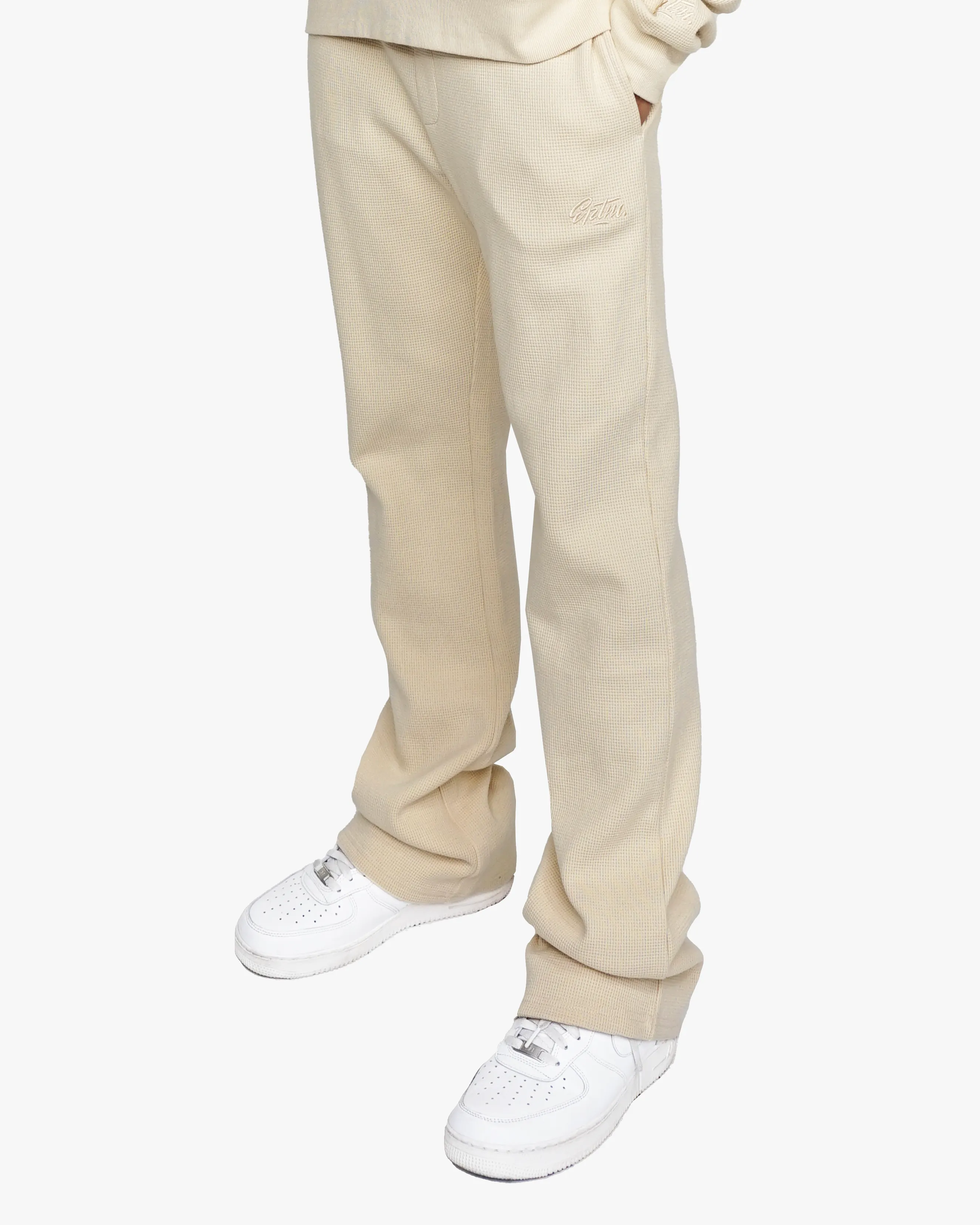 EPTM Cream Thermal Flare Pants