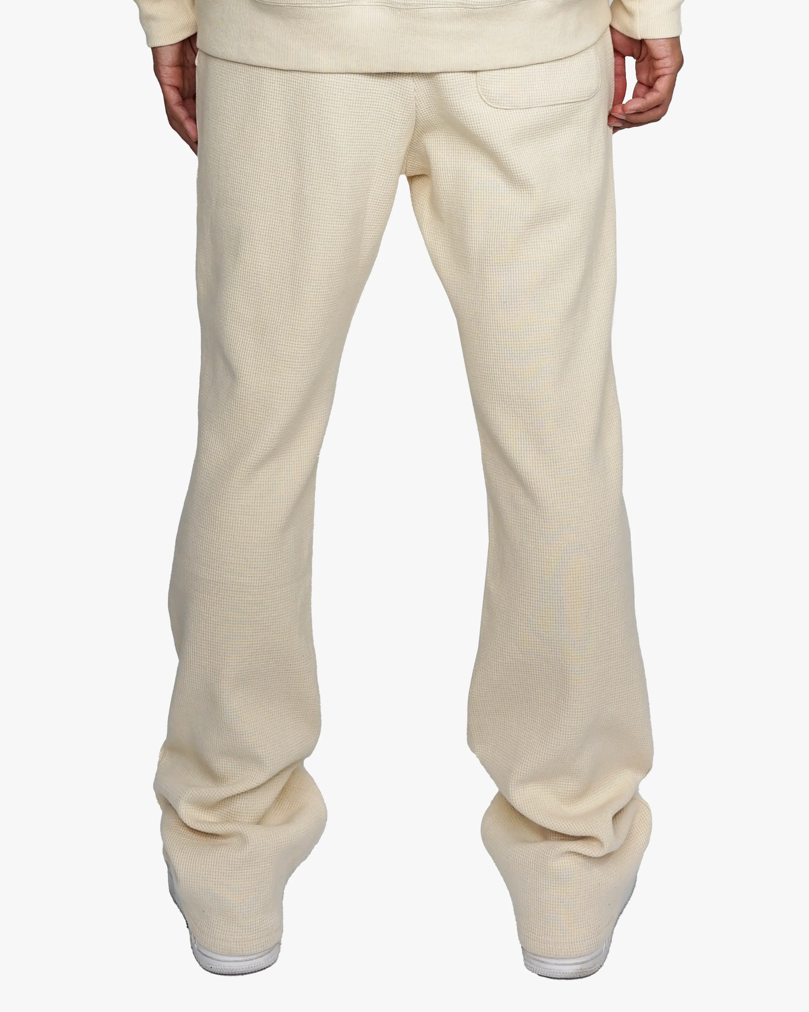 EPTM Cream Thermal Flare Pants