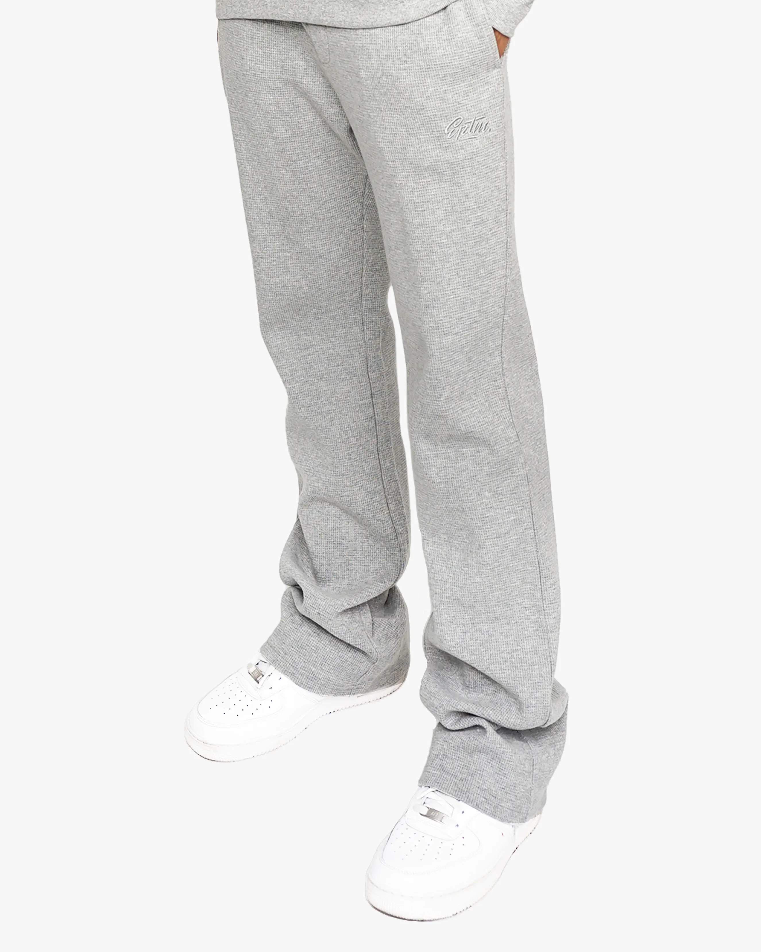 EPTM men's thermal pants in heather gray - big and tall