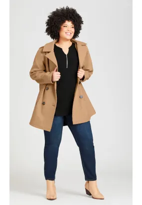 Faux Wool Peacoat