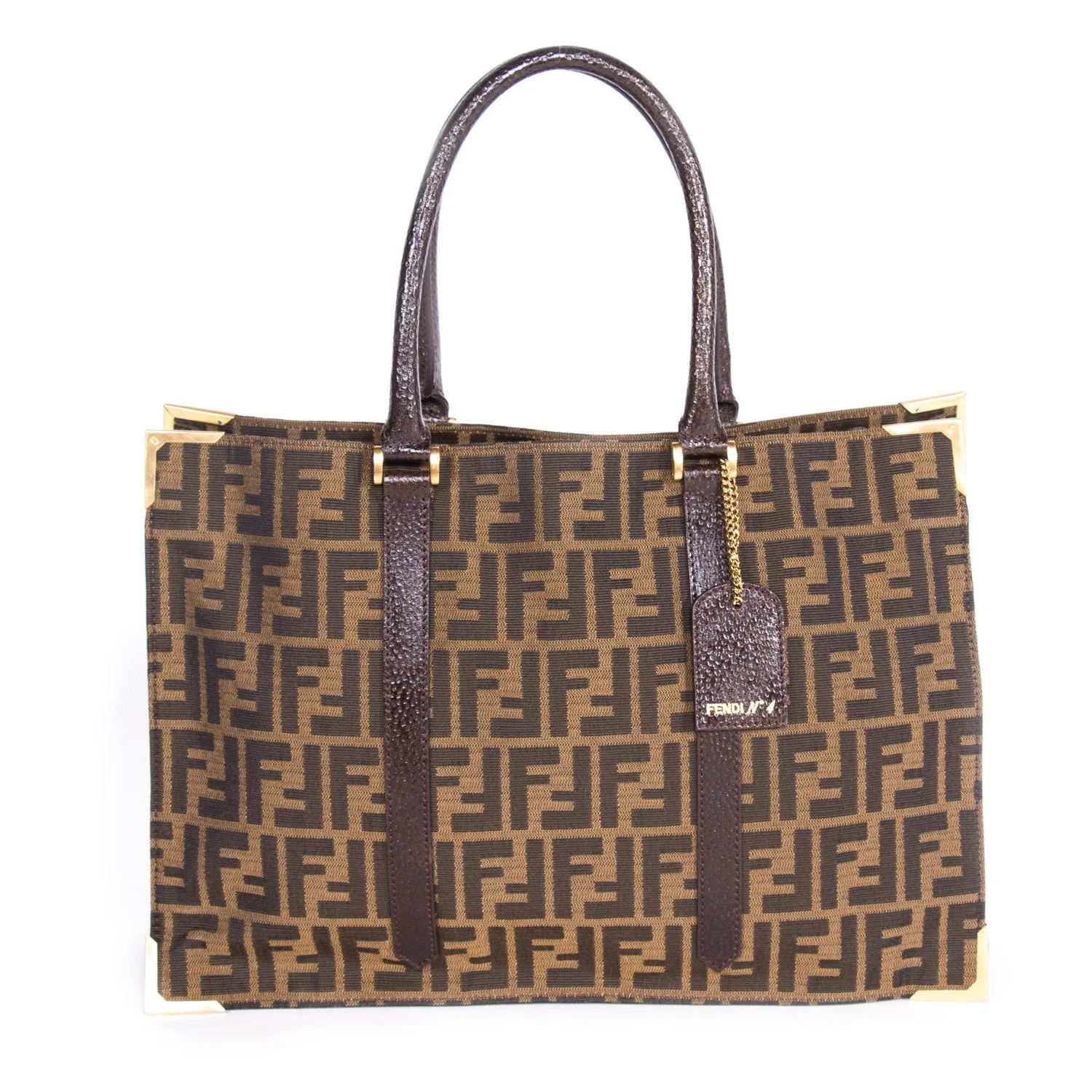 Fendi Classico No. 4 Canvas Zucca Tote Bag