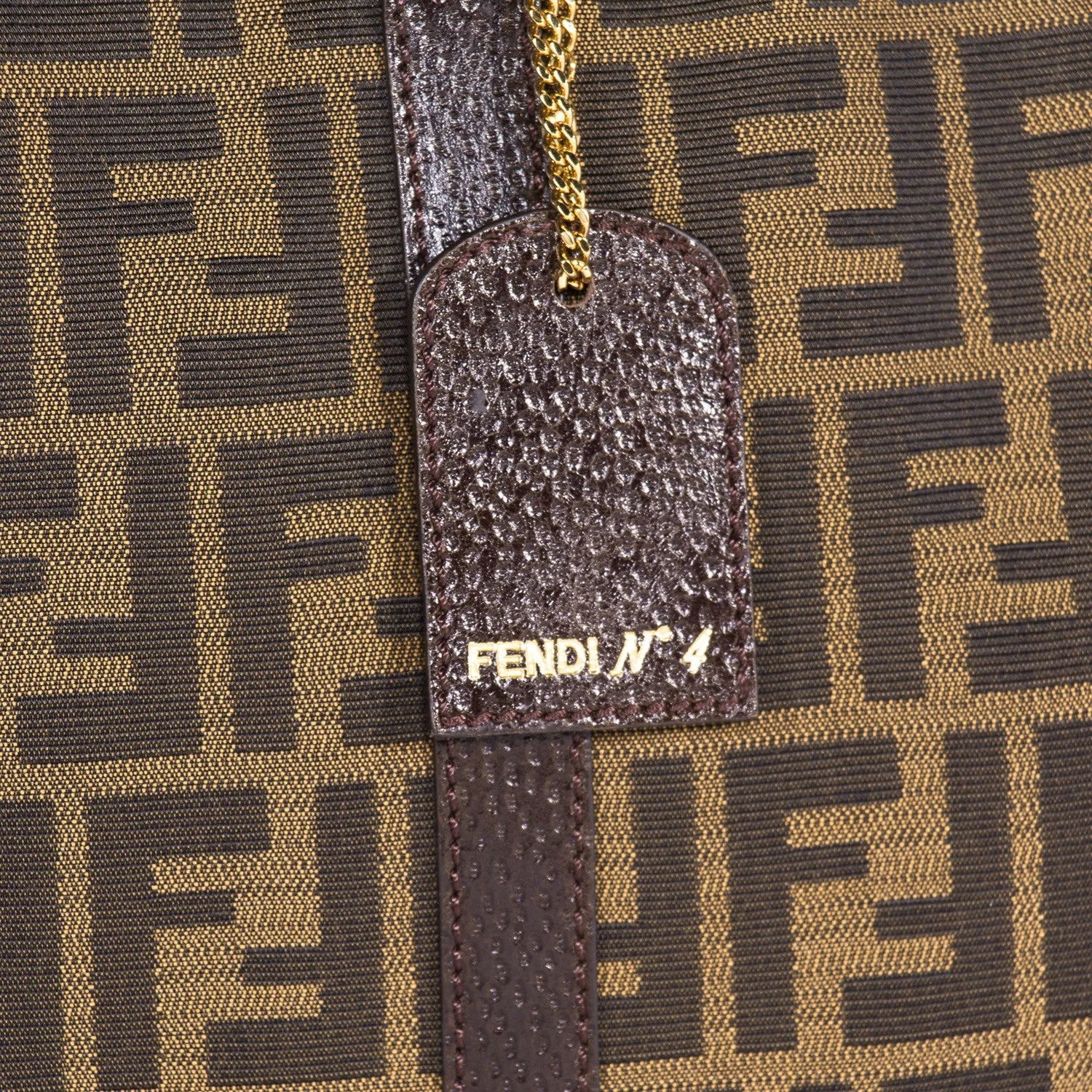 Fendi Classico No. 4 Canvas Zucca Tote Bag