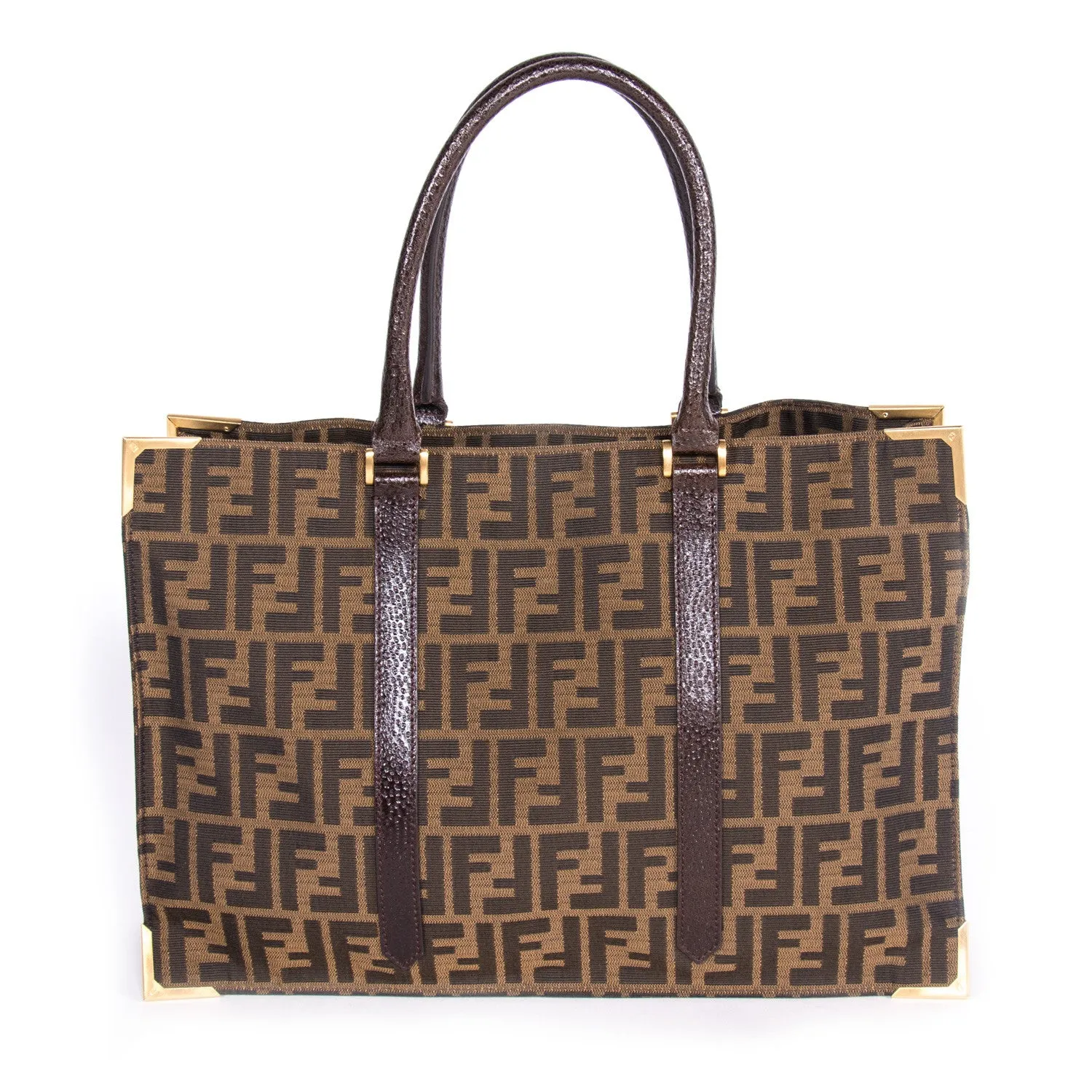 Fendi Classico No. 4 Canvas Zucca Tote Bag