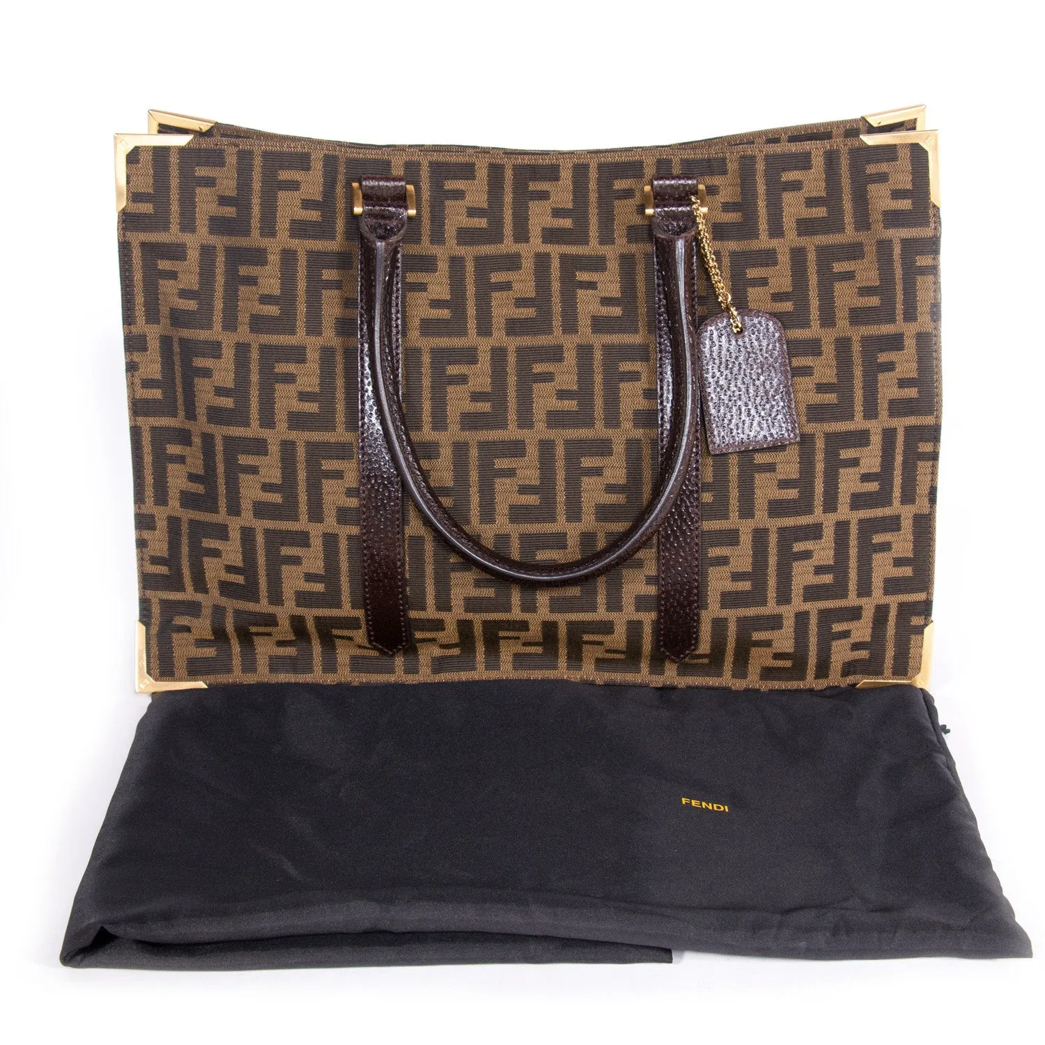 Fendi Classico No. 4 Canvas Zucca Tote Bag