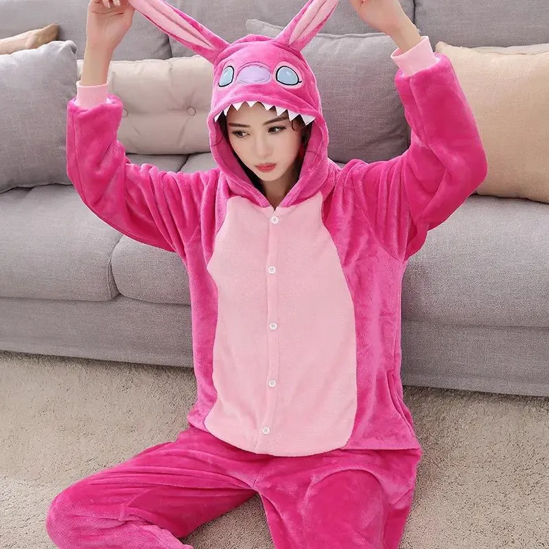 Flannel Unicornio Onesie for Adults - Animal Pajamas for Women - Stitch Pajamas - Cosplay Cartoon Pyjama - Totoro and Panda Ones