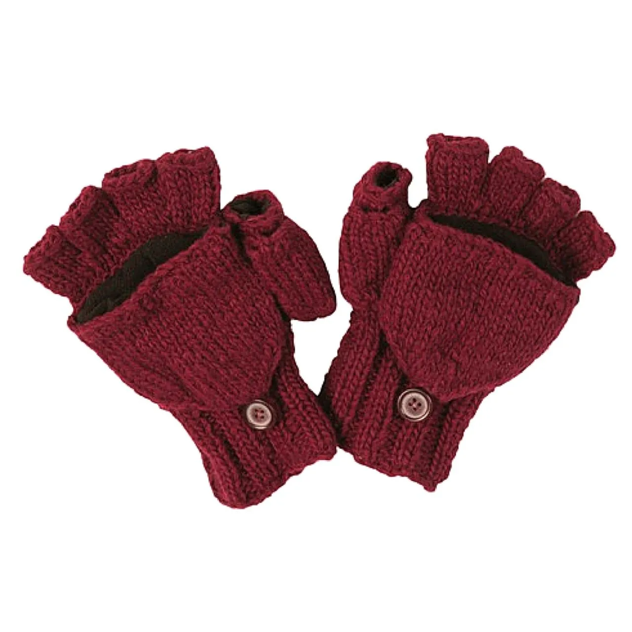 Fleece-Lined Fold Over Mittens | Cozy and Warm Accessories | Shop Now