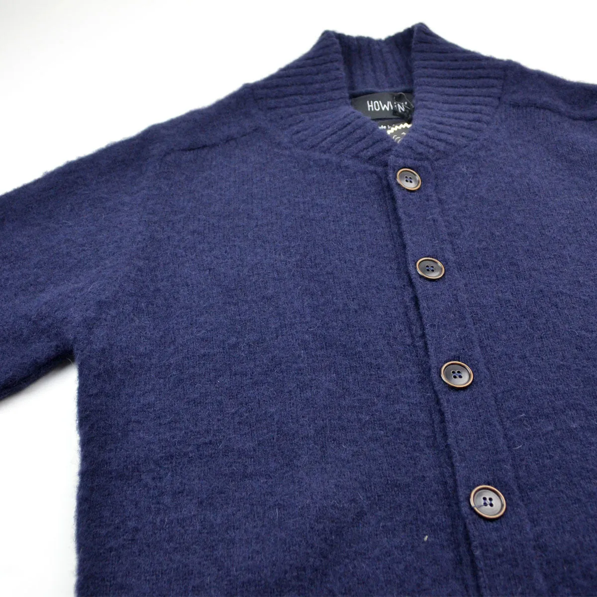 Four Eyes Wool Cardigan - Navy