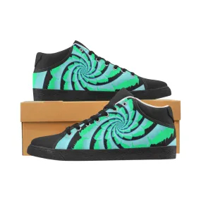 Fractal Tie-Dye Canvas Chukka Shoes