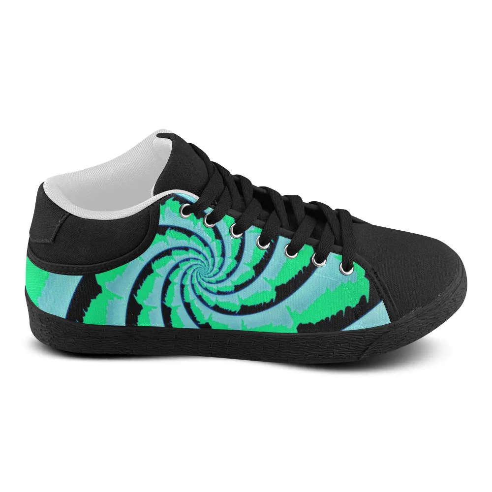 Fractal Tie-Dye Canvas Chukka Shoes