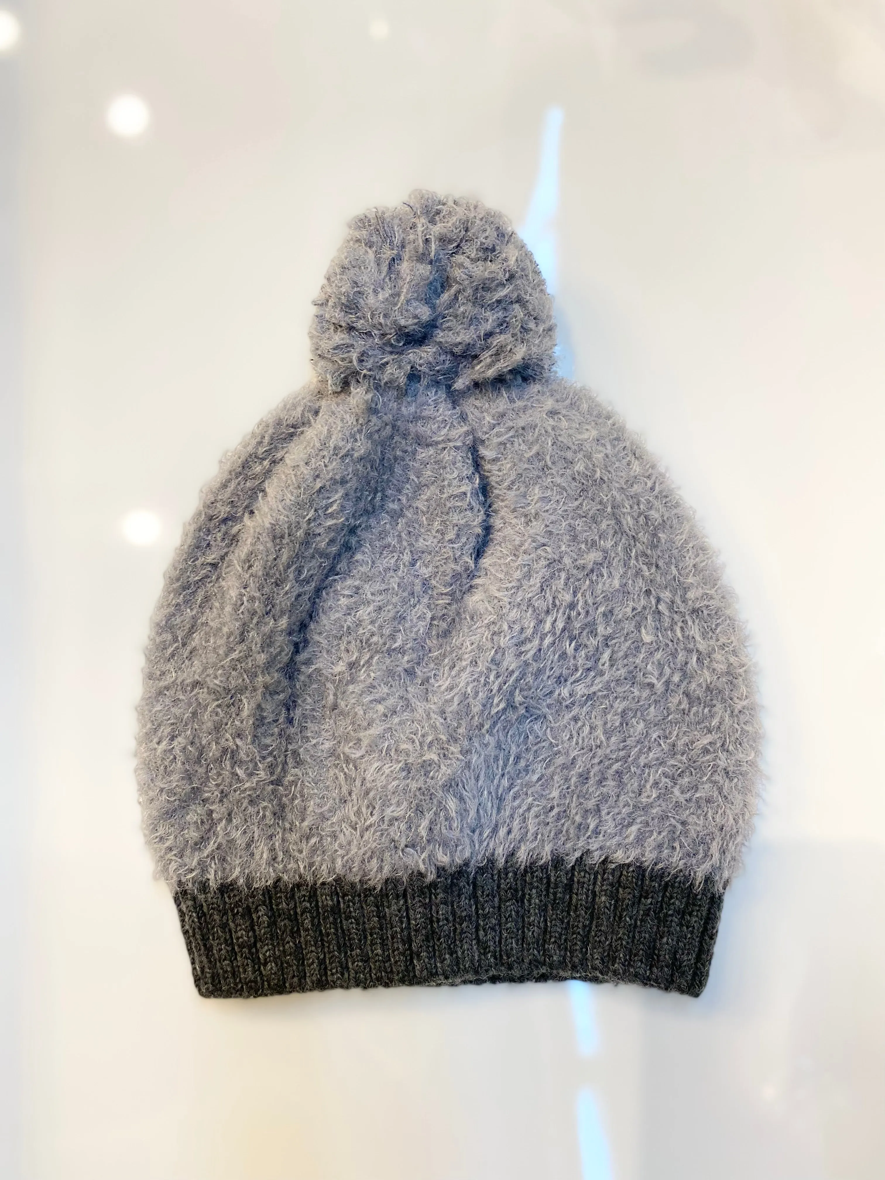 Fury Knit Beanie Pom