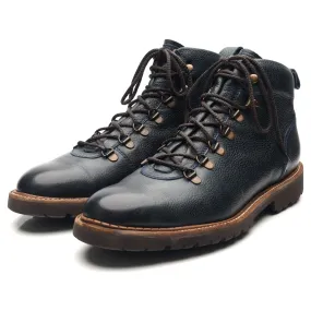 'Glencoe' Navy Blue Leather Hiker Boots UK 9.5 F