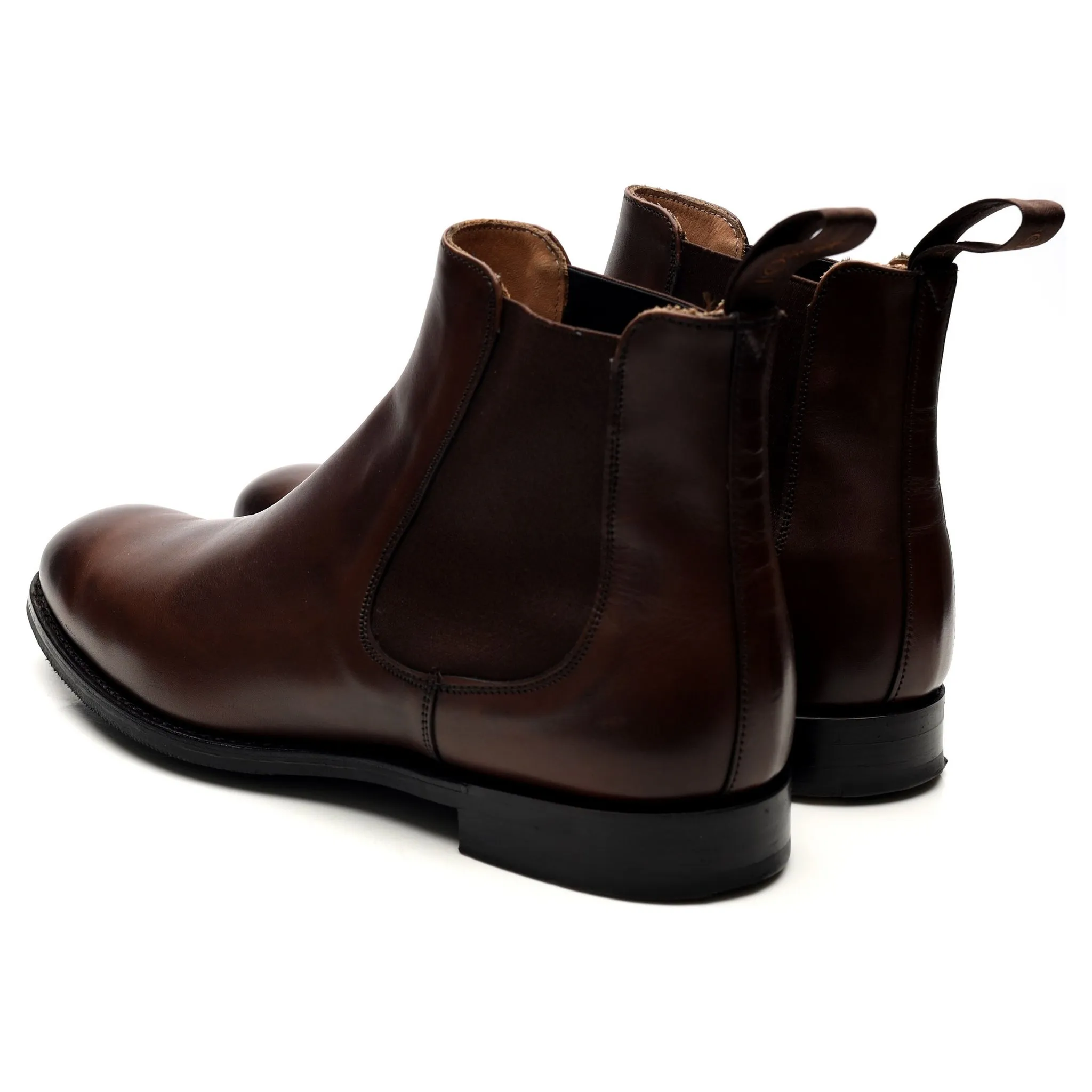 'Godfrey' Dark Brown Leather Chelsea Boots UK 9.5 F