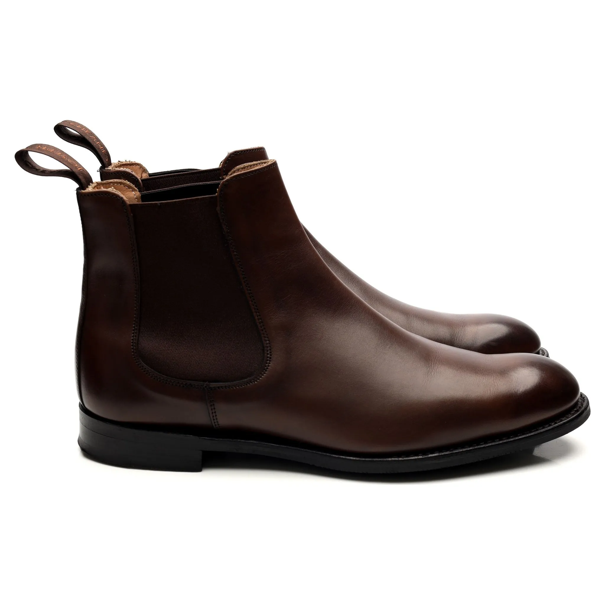 'Godfrey' Dark Brown Leather Chelsea Boots UK 9.5 F