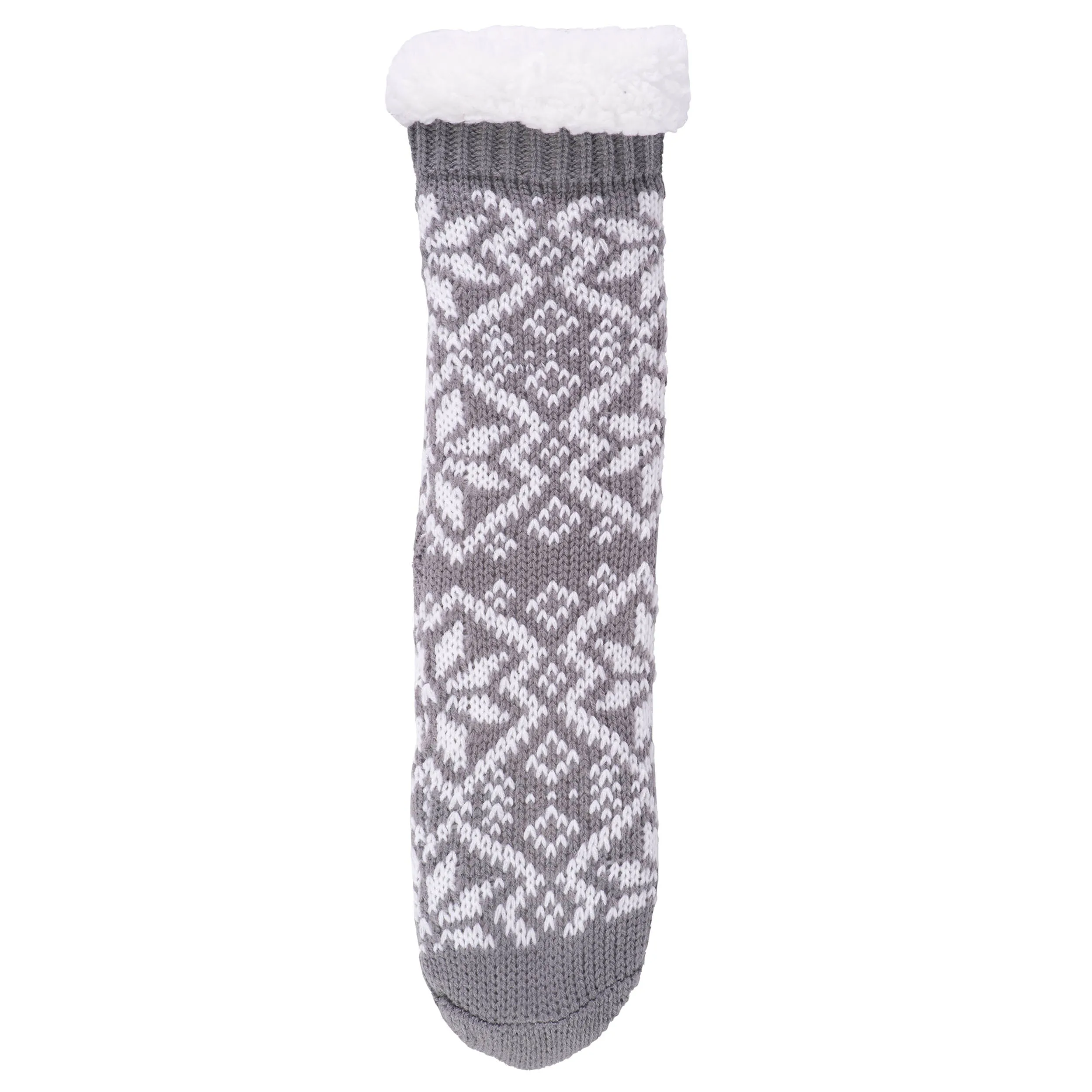 Gray snowflake women's socks