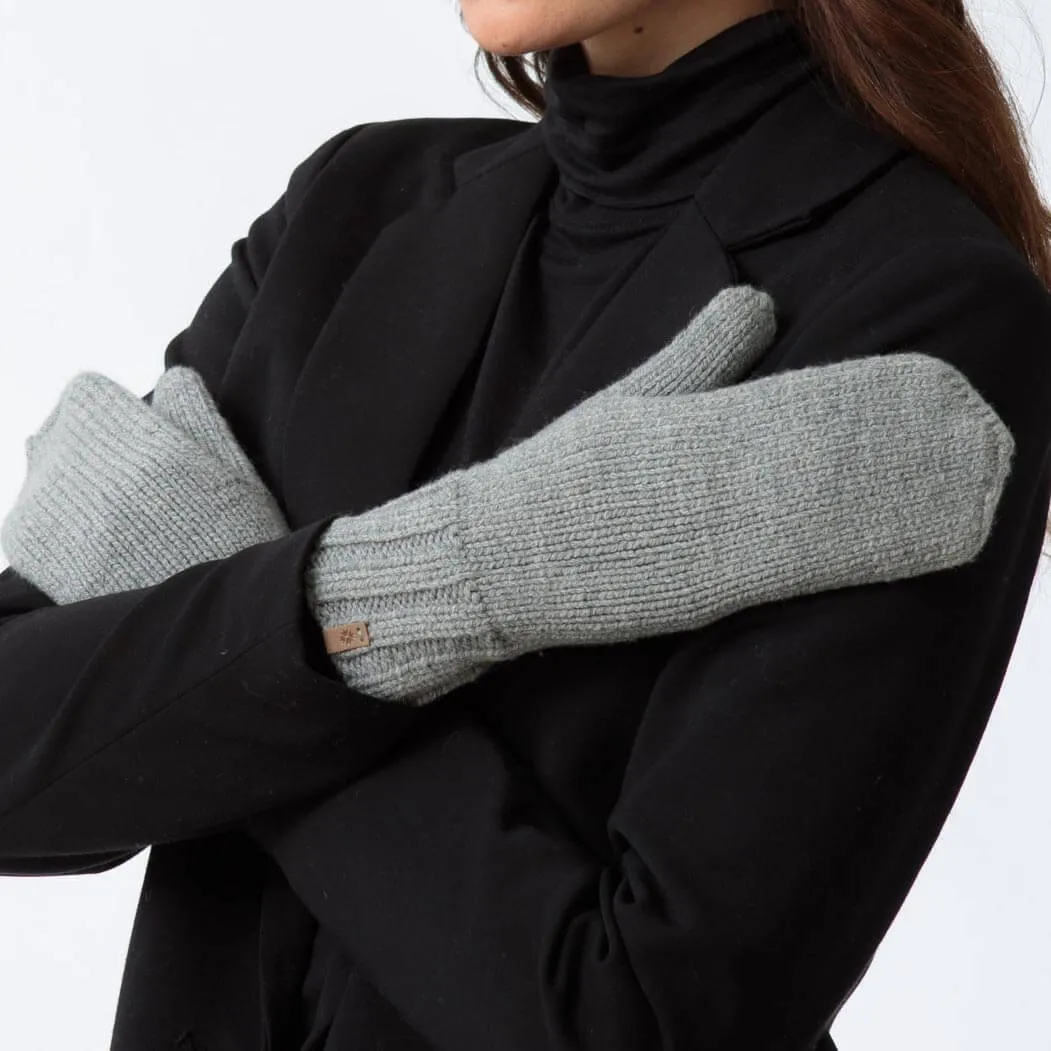 Grey Merino Mittens - Shop Now!