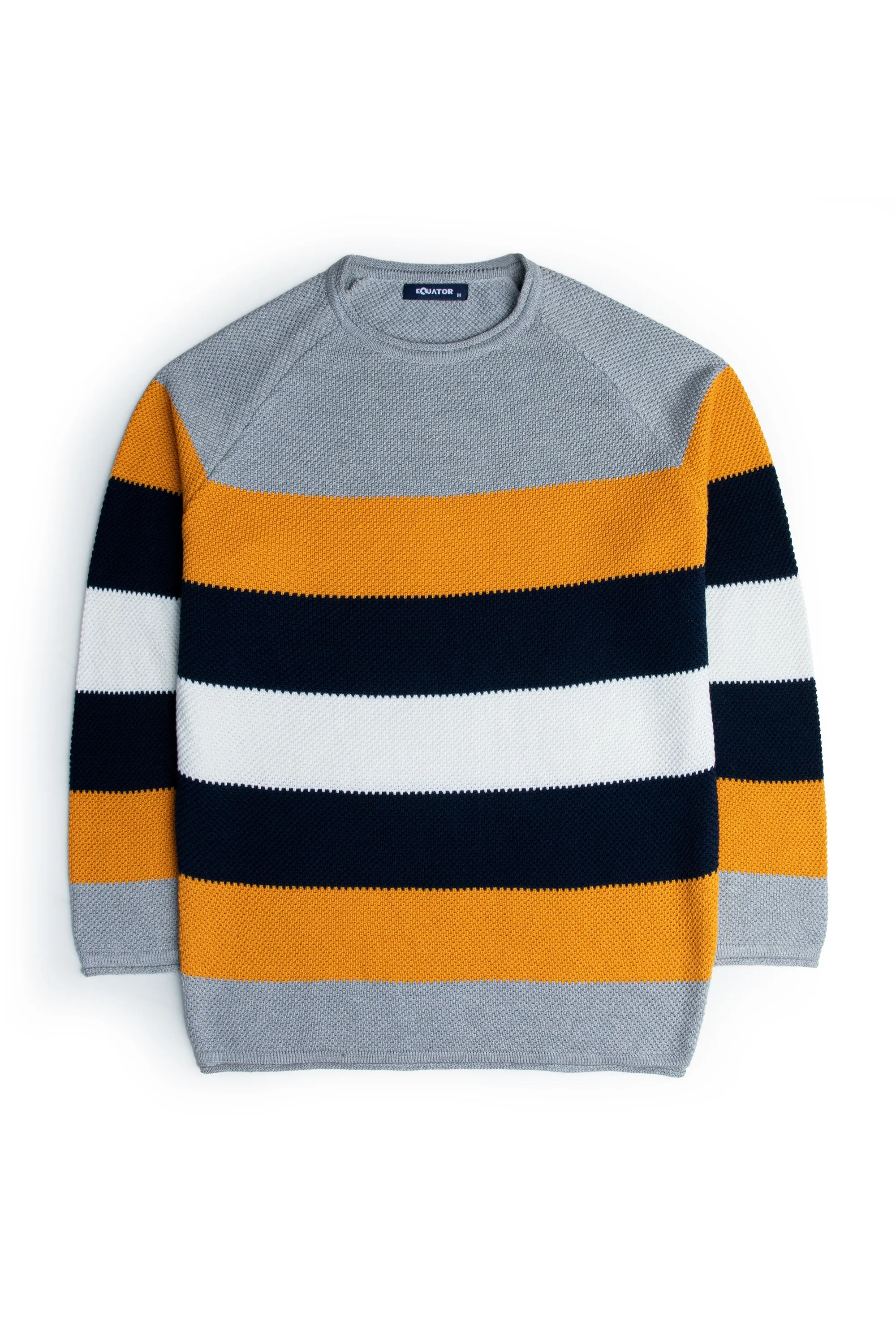 Grey Round Neck Gents Sweater