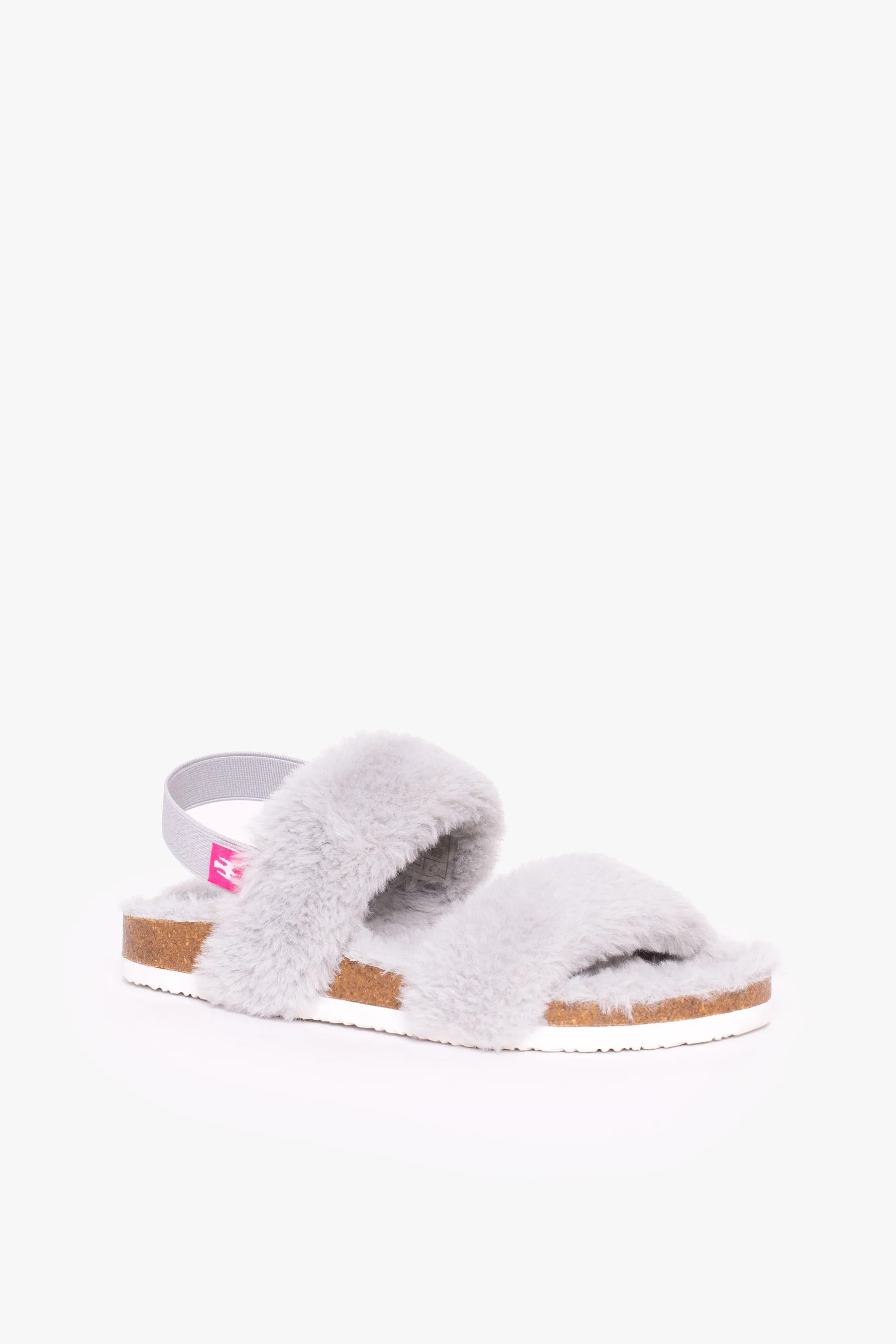 Grey Soft Fluffy Slippers