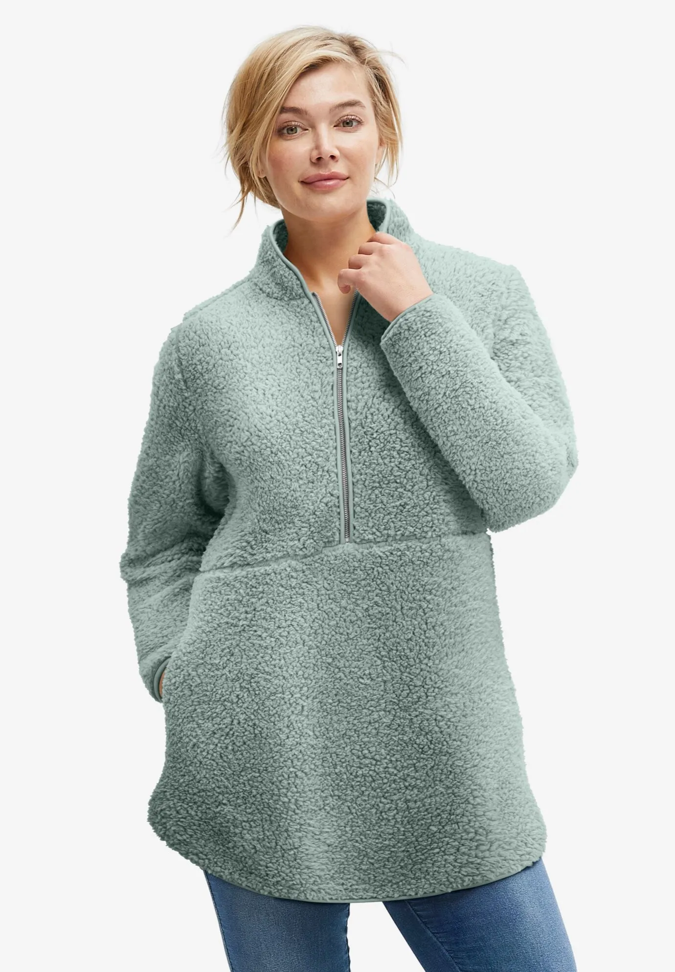 Half-Zip Sherpa Pullover