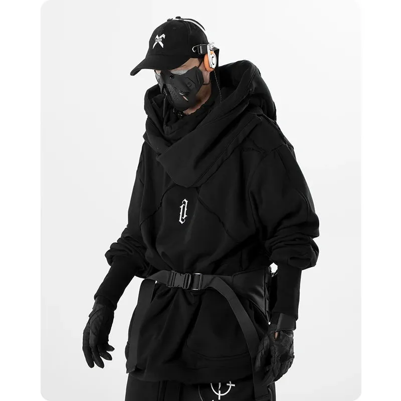 Harajaku Streetwear Cowl Neck Hoodie